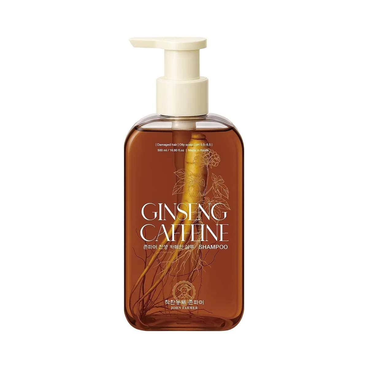 John Farmer Ginseng Caffeine Shampoo